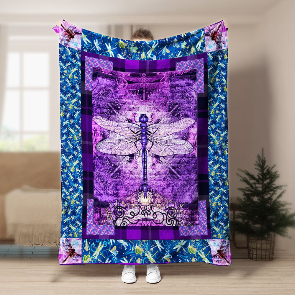 Dragonfly CL280824MDF Sherpa Fleece Blanket
