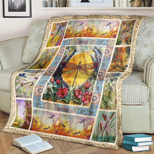 Dragonfly CL280825MDF Sherpa Fleece Blanket