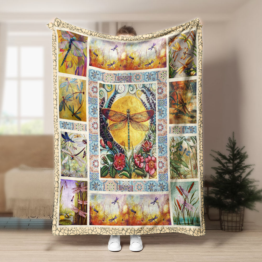 Dragonfly CL280825MDF Sherpa Fleece Blanket