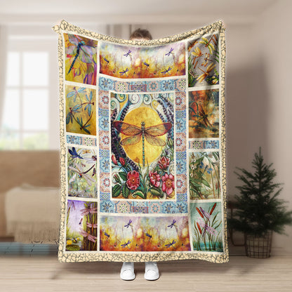 Dragonfly CL280825MDF Sherpa Fleece Blanket