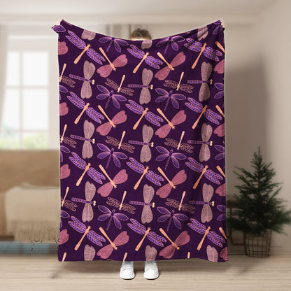 Dragonfly CLM140809 Sherpa Fleece Blanket