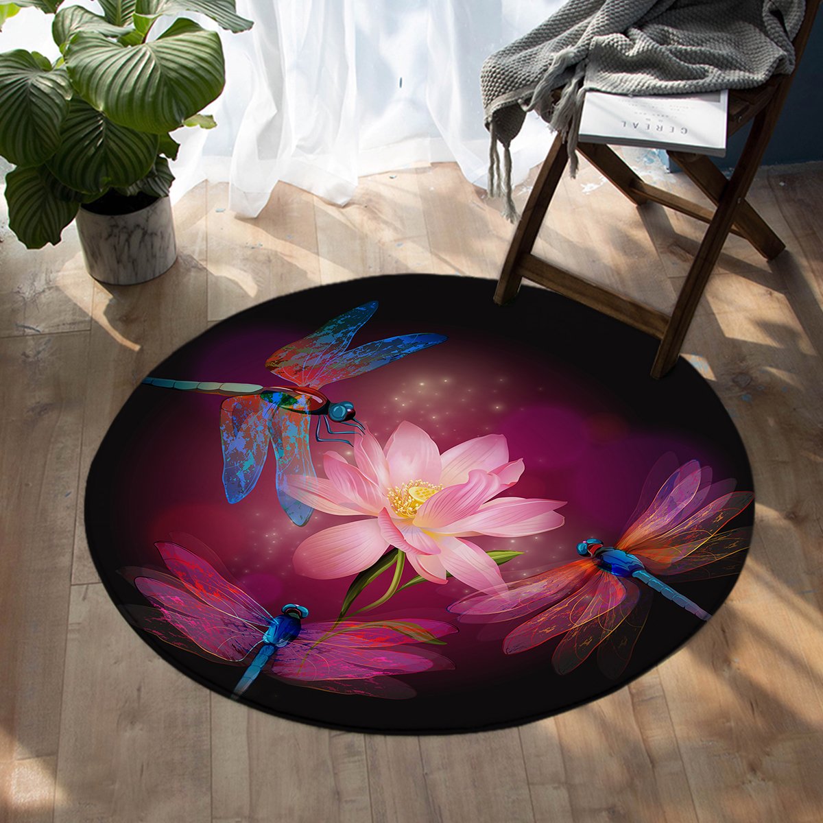 Dragonfly CLM2809029R Round Area Rug