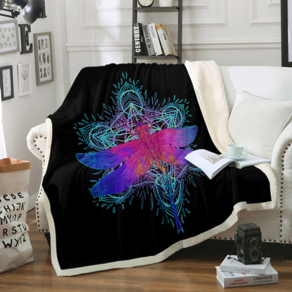 Dragonfly CLP270822 Sherpa Fleece Blanket