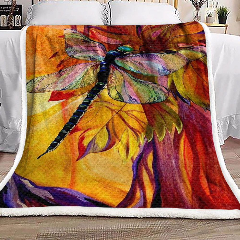 Dragonfly Color HN2210092F Sherpa Fleece Blanket