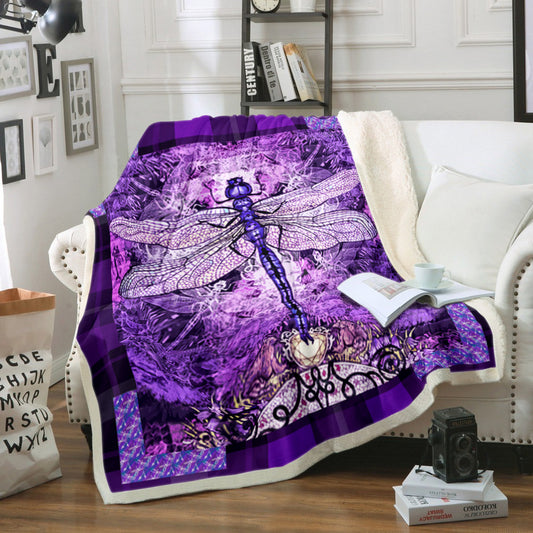 Dragonfly HM0709045TM Sherpa Fleece Blanket
