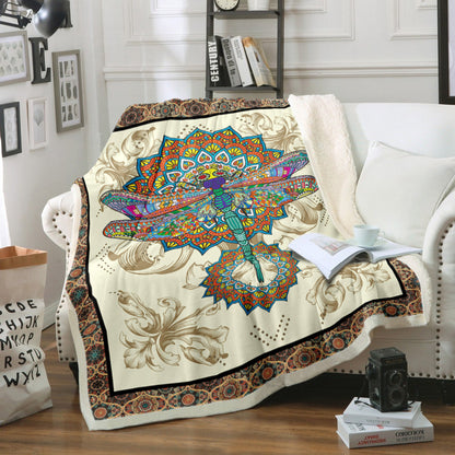 Dragonfly HM240814TT Sherpa Fleece Blanket