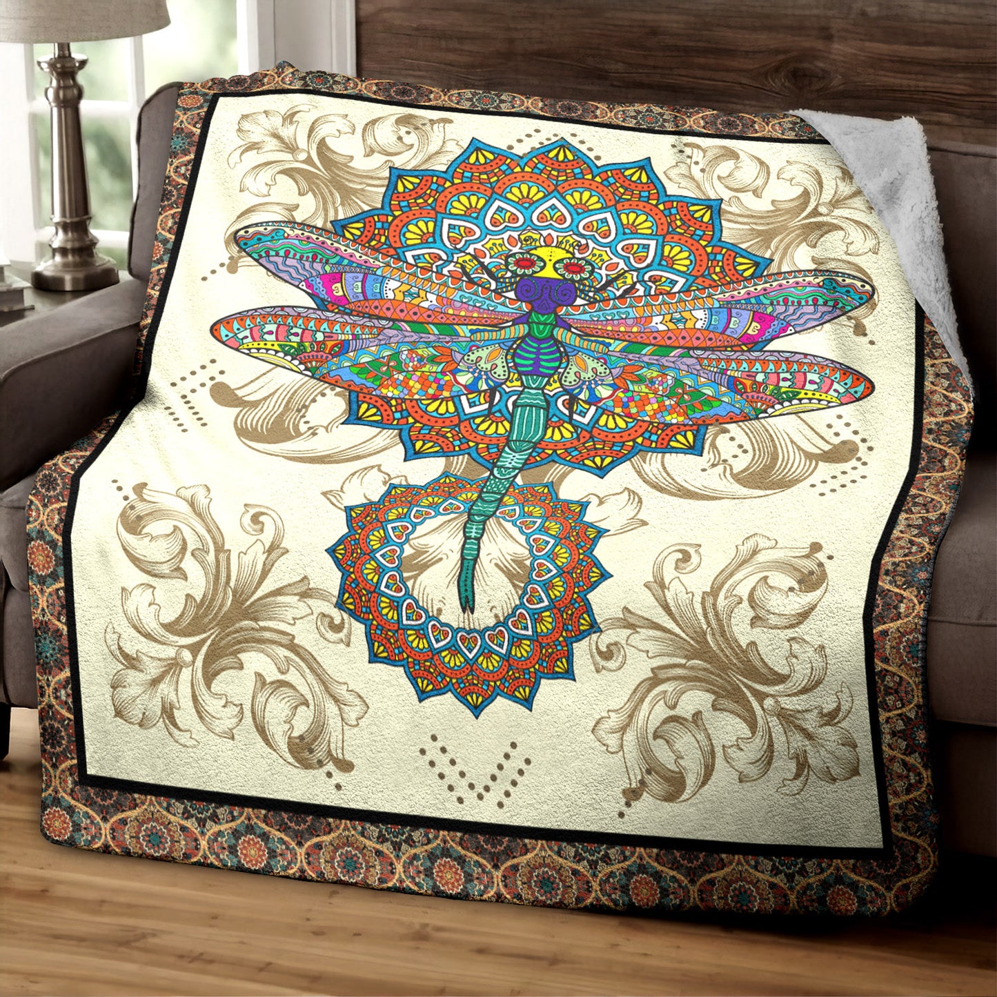Dragonfly HM240814TT Sherpa Fleece Blanket