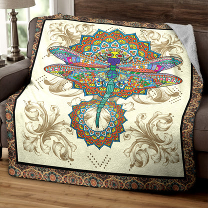 Dragonfly HM240814TT Sherpa Fleece Blanket