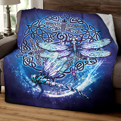 Dragonfly HM270836F Sherpa Fleece Blanket