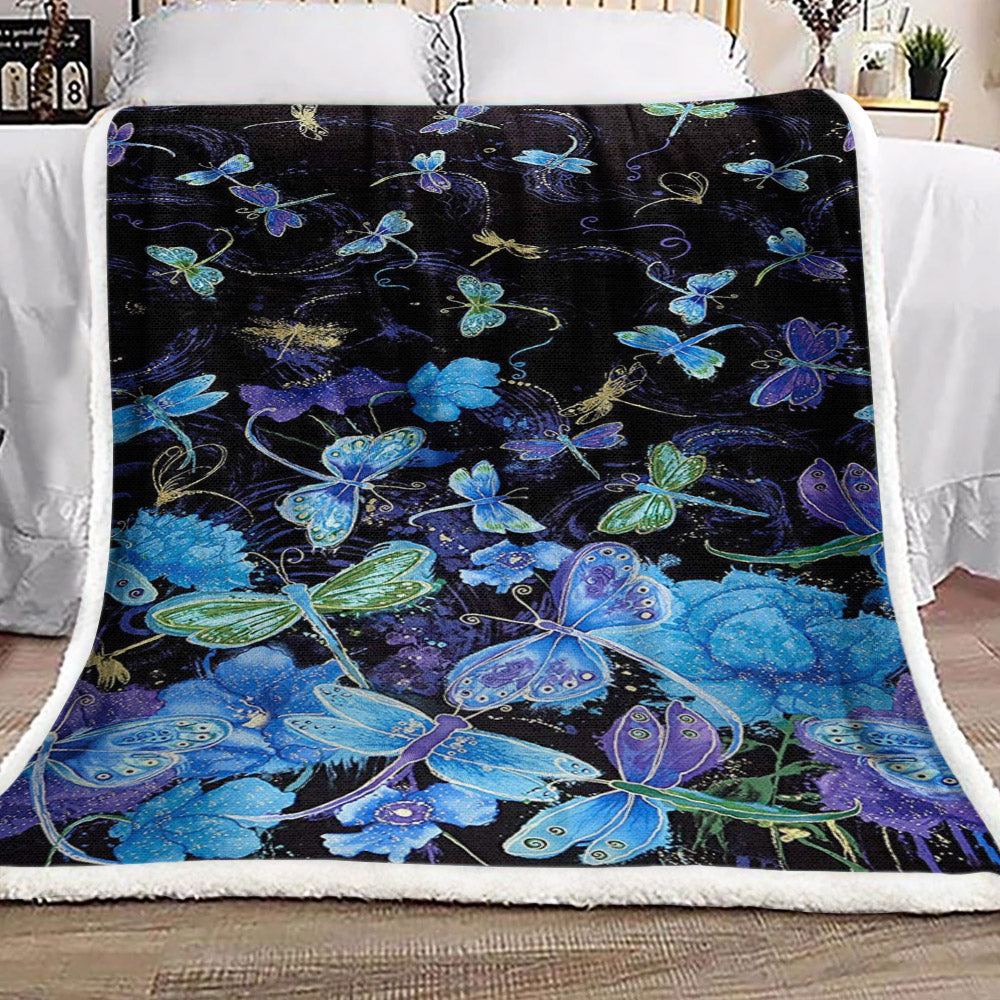 Dragonfly HN071058F Sherpa Fleece Blanket