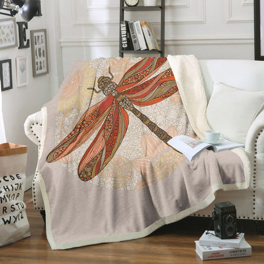 Dragonfly HN200960F Sherpa Fleece Blanket
