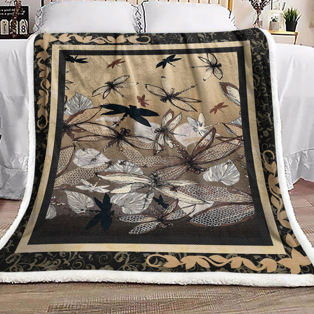 Dragonfly HN210992F Sherpa Fleece Blanket