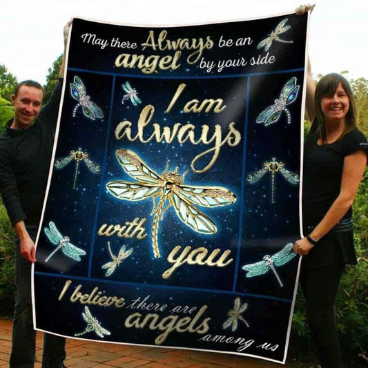 Dragonfly I Am Always With You CL05100168MDF Sherpa Fleece Blanket