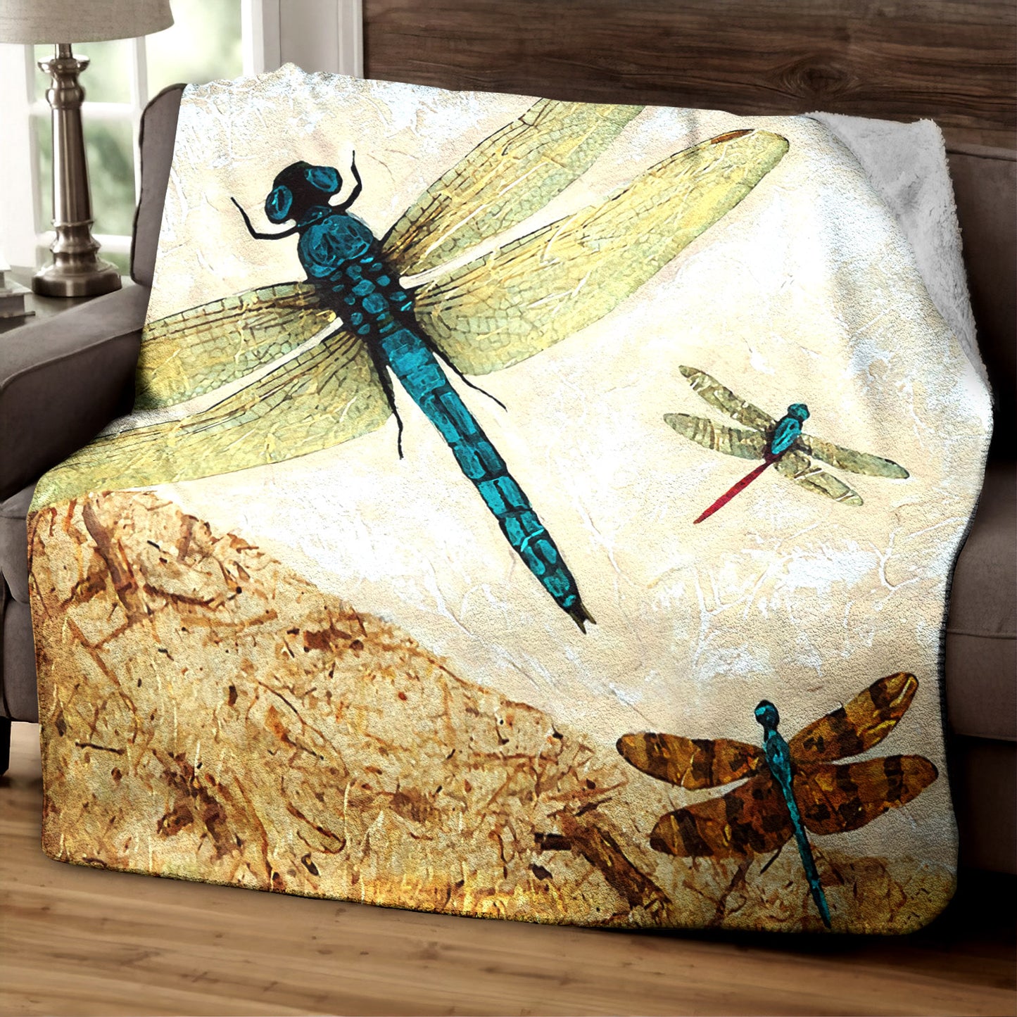 Dragonfly TT0709053TM Sherpa Fleece Blanket
