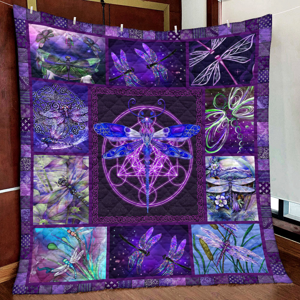 Dragonfly Night HM261004D Quilt Blanket