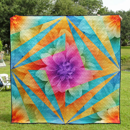 Dream Big Flower Quilt Blanket HN090703M