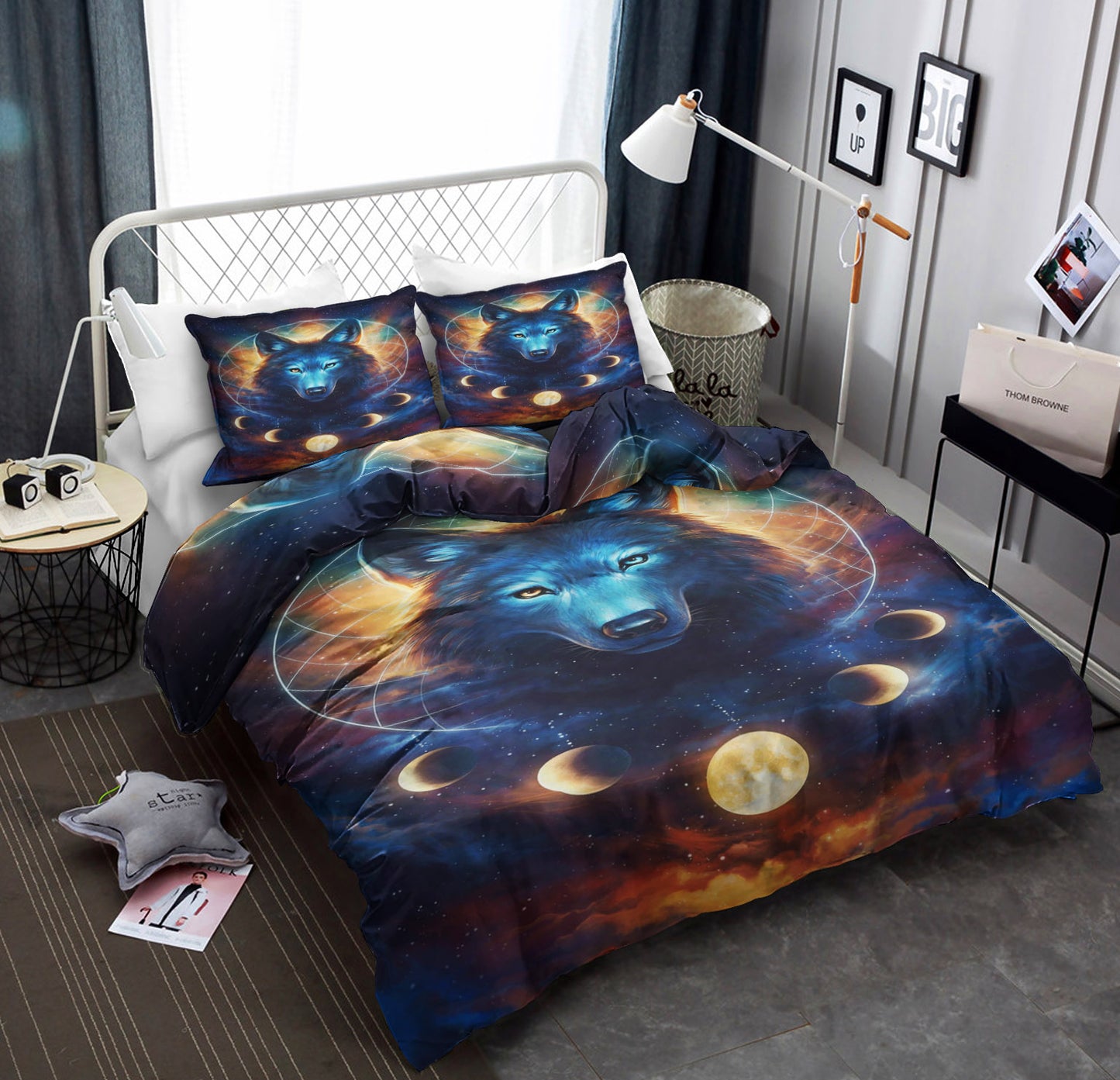 Dream Catcher Moon Eclipse Wolf Galaxy CLA22100248B Bedding Sets