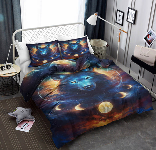 Dream Catcher Moon Eclipse Wolf Galaxy CLA22100248B Bedding Sets