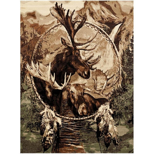 Dream Catcher Moose CLM1910049M Rug