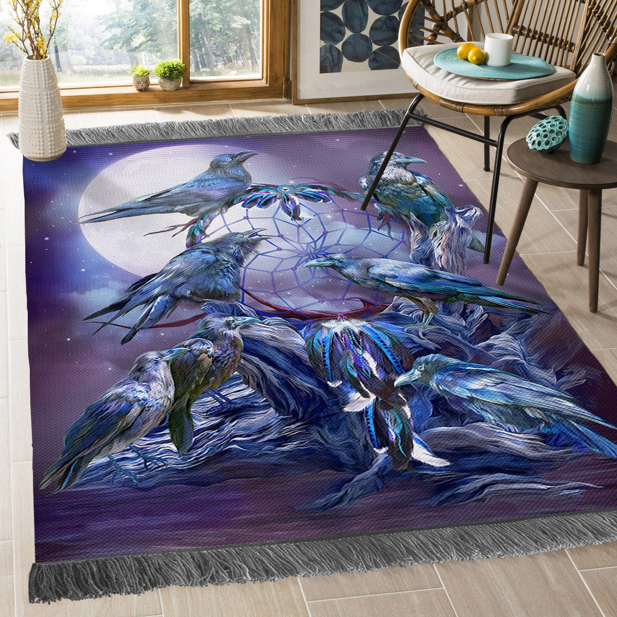 Dreamcatcher Dream Of Raven BT2210099O Decorative Floor-cloth