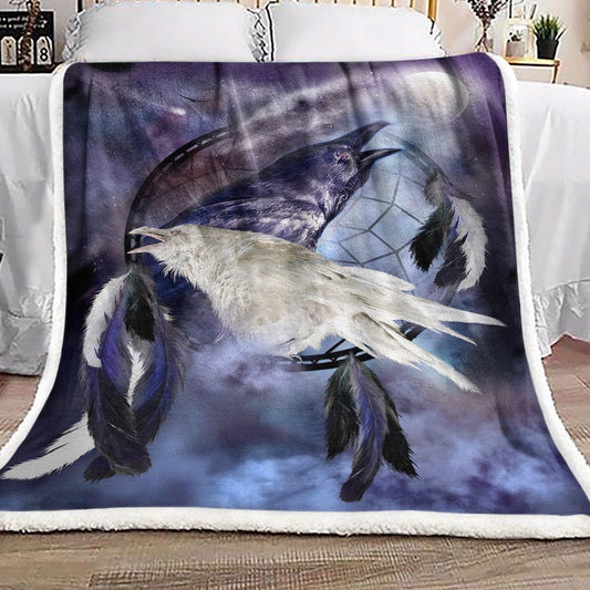 Dreamcatcher Dream Of Raven BT2210103F Sherpa Fleece Blanket