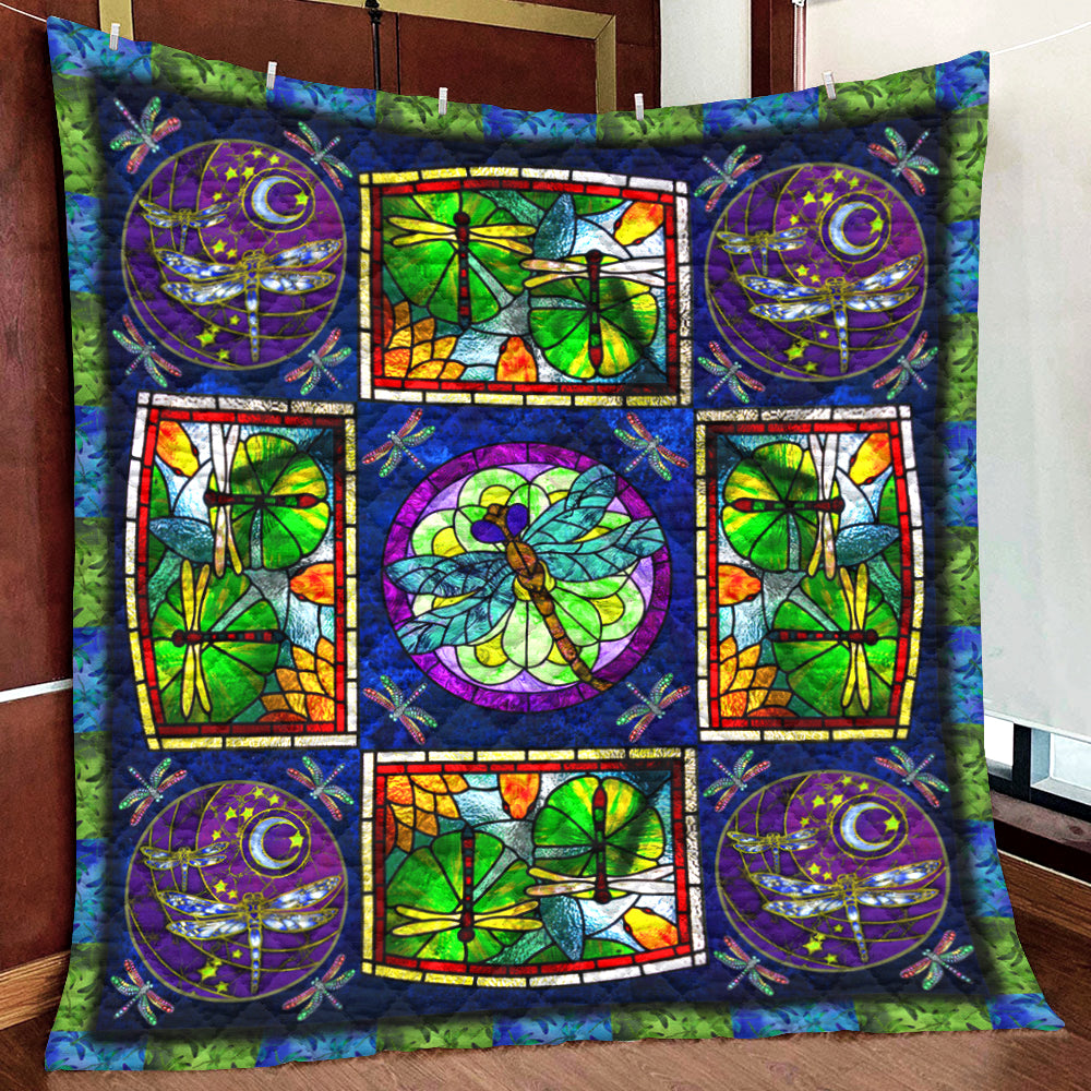 Dreamy Dragonfly HM251003D Quilt Blanket