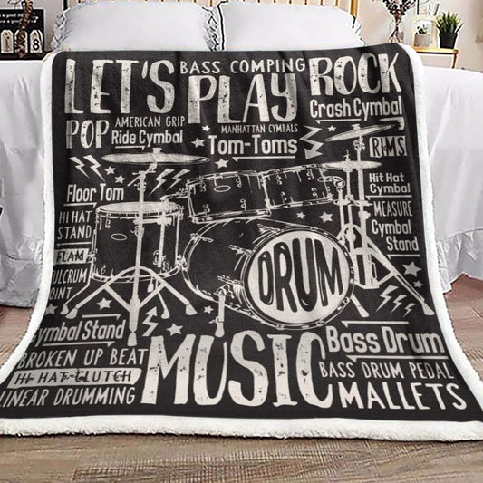 Drum DD3110088F Sherpa Fleece Blanket