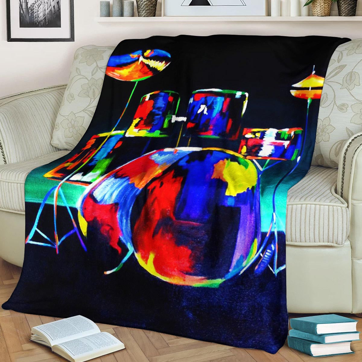 Drum HN050970F Sherpa Fleece Blanket