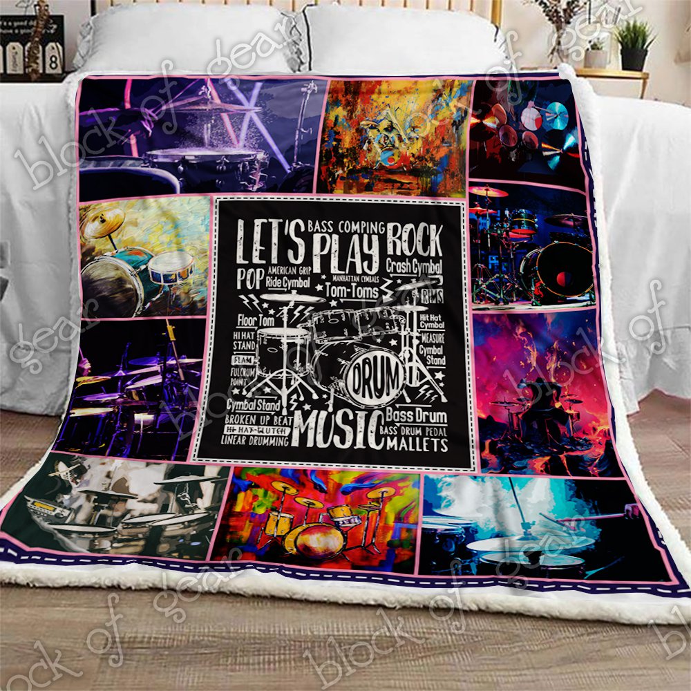 Drummer CL190966MDF Sherpa Fleece Blanket