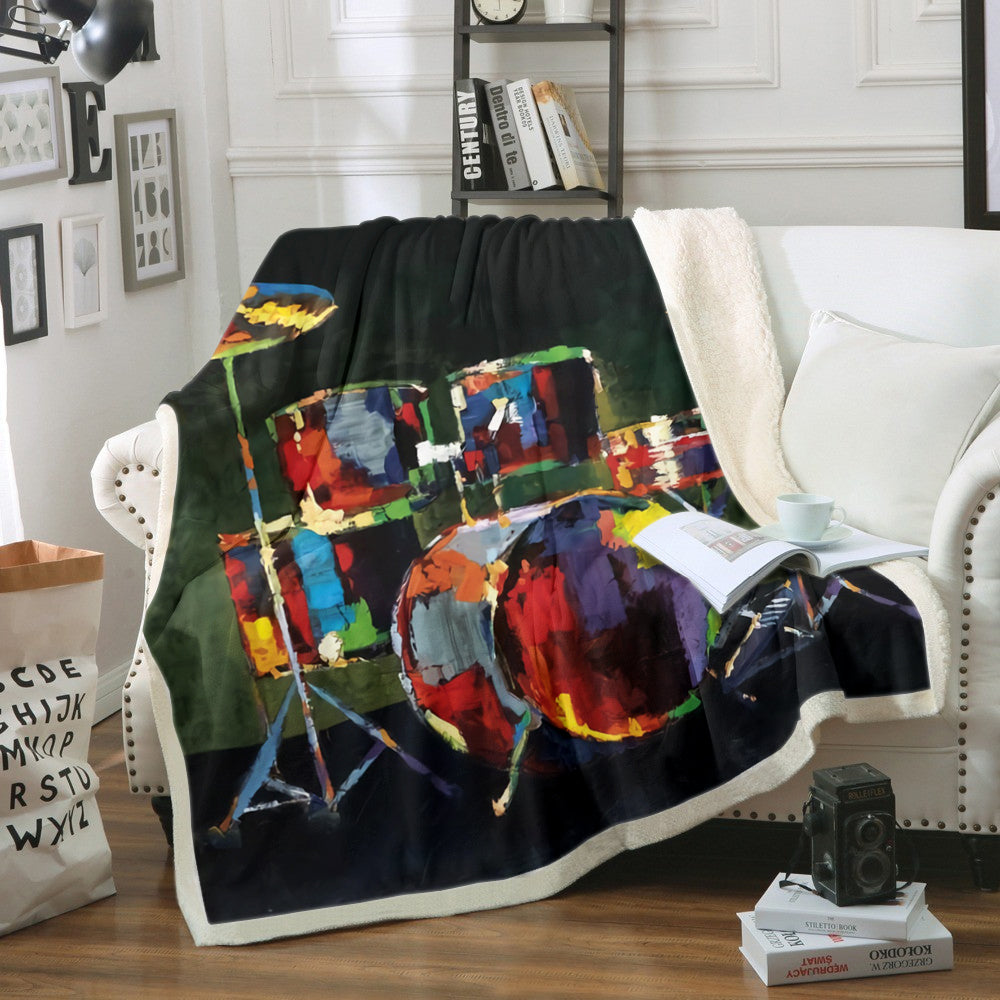 Drums HT0310079TT Sherpa Fleece Blanket
