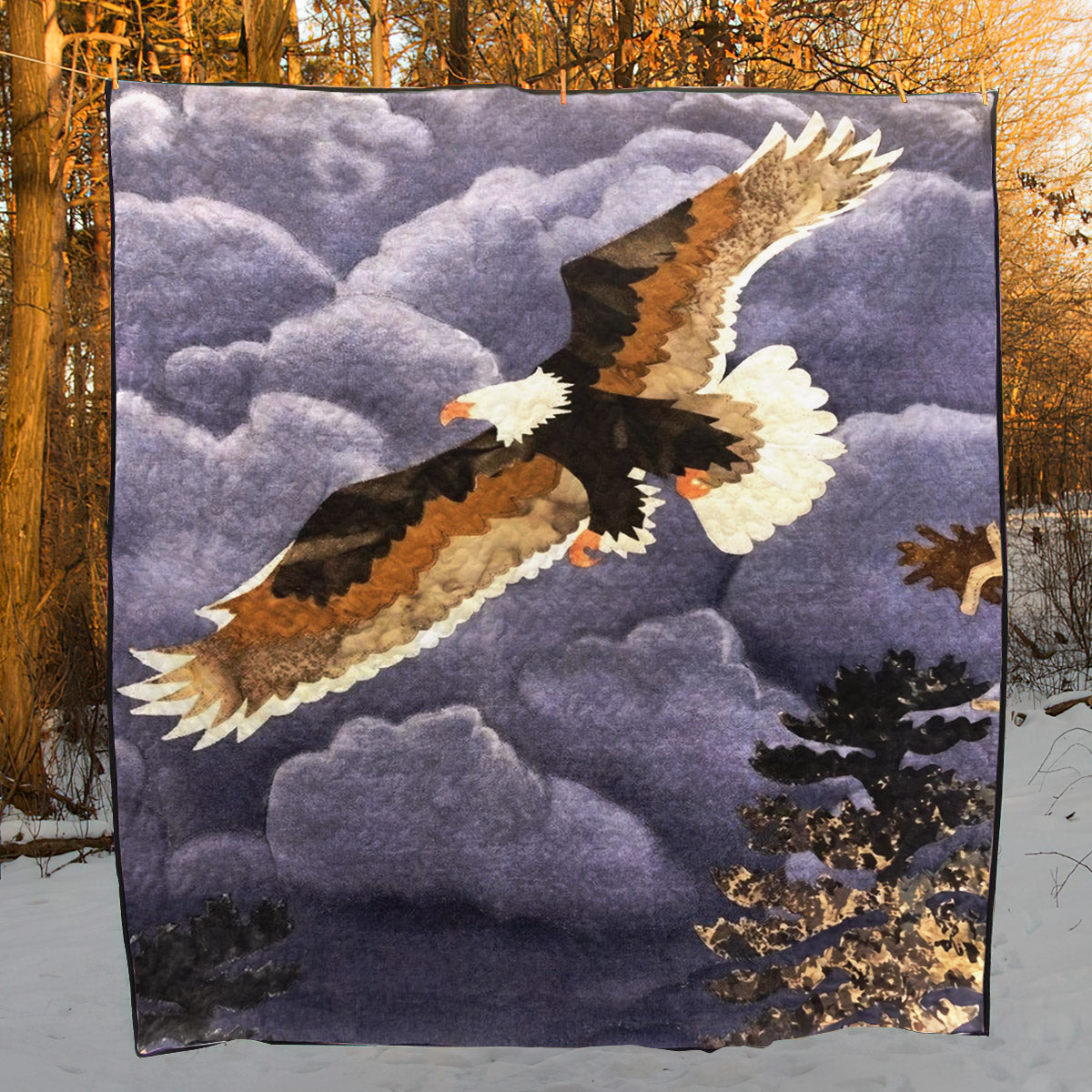 Eagle CLA0711358Q Quilt Blanket