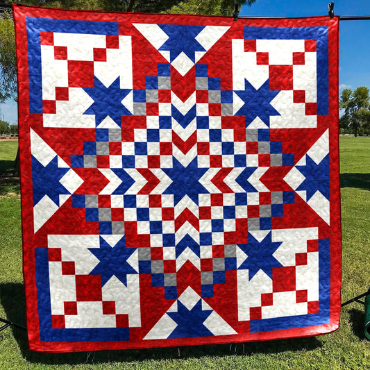 Quilt of Valor Patriotic Quilt Blanket HN070604M