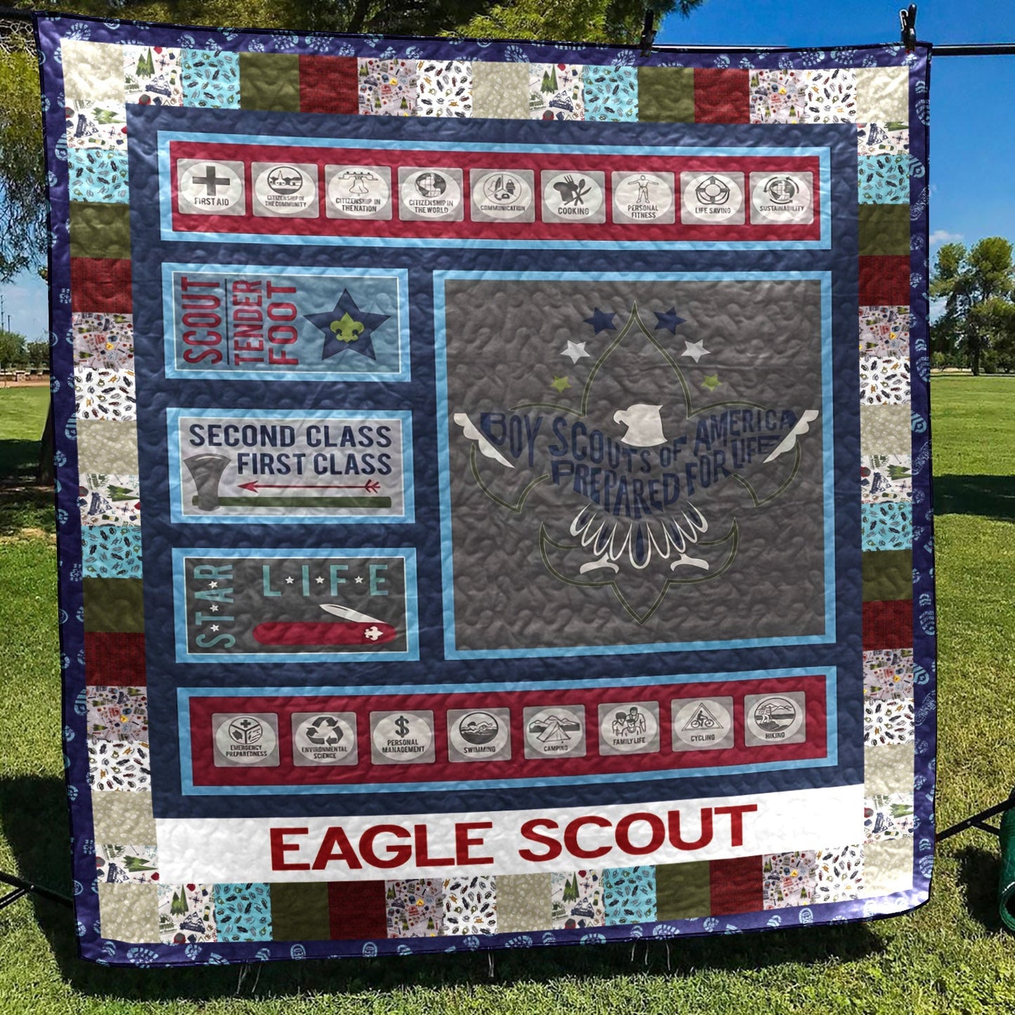 Eagle Scout CLH0612314Q Quilt Blanket