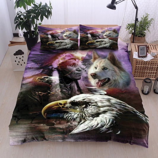 Eagle Wolf Native American DV31100090B Bedding Sets