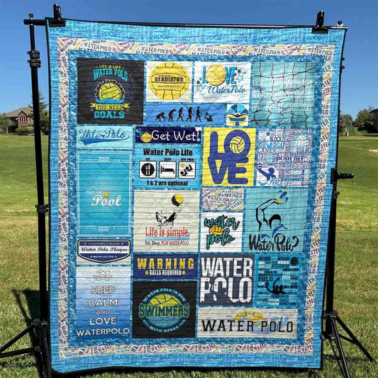 Eat Sleep Play Water Polo Pk270506 Quilt Blanket