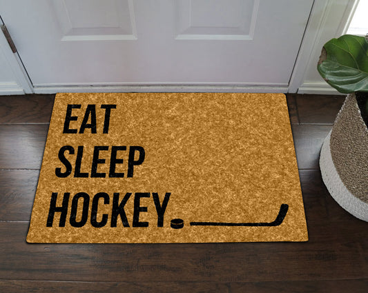 Eat Sleep Hockey CLA1710006D Non-slip Door mats