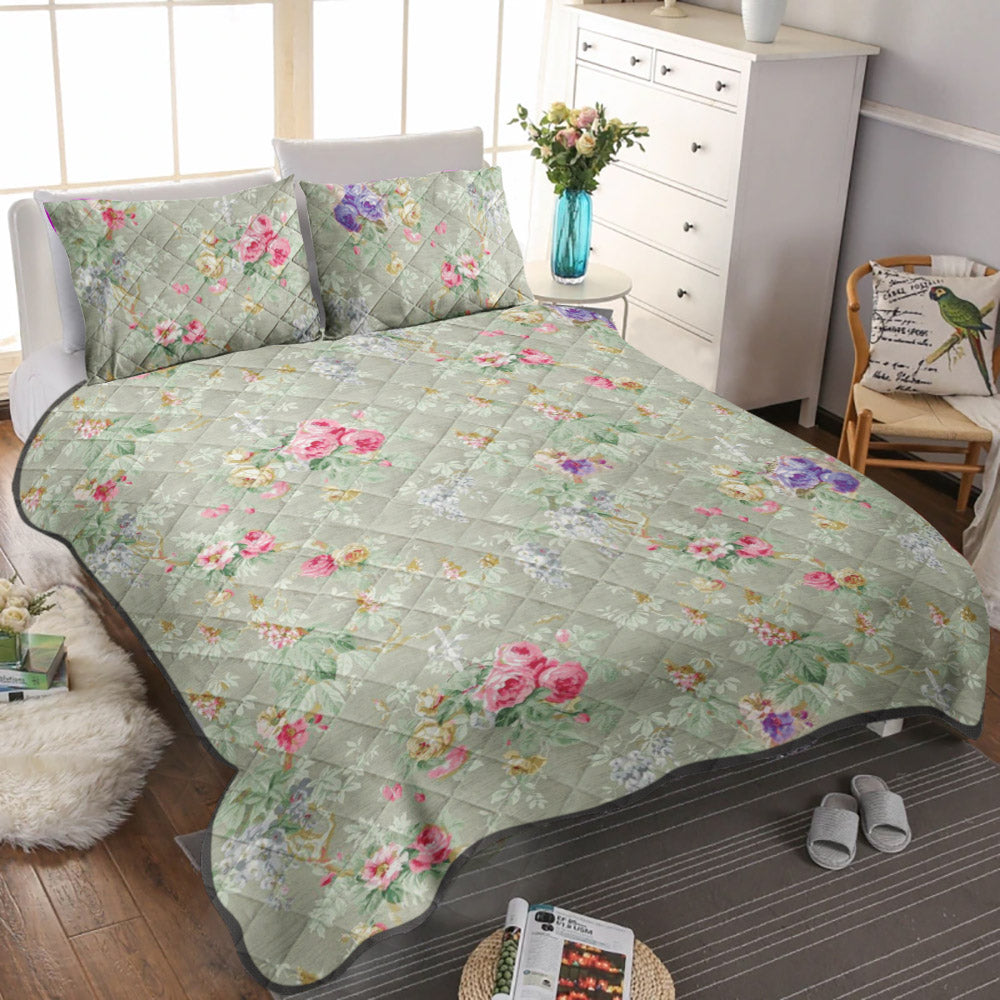 Edens Garden CLA0611149B Quilt Bedding Set