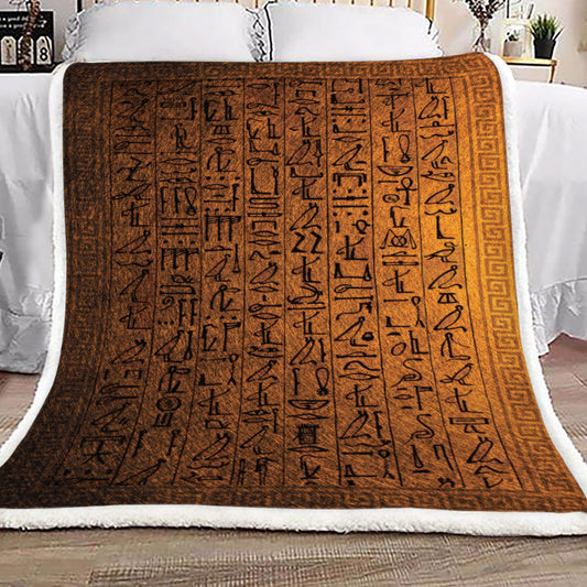 Egyptian AA0810041TT Sherpa Fleece Blanket