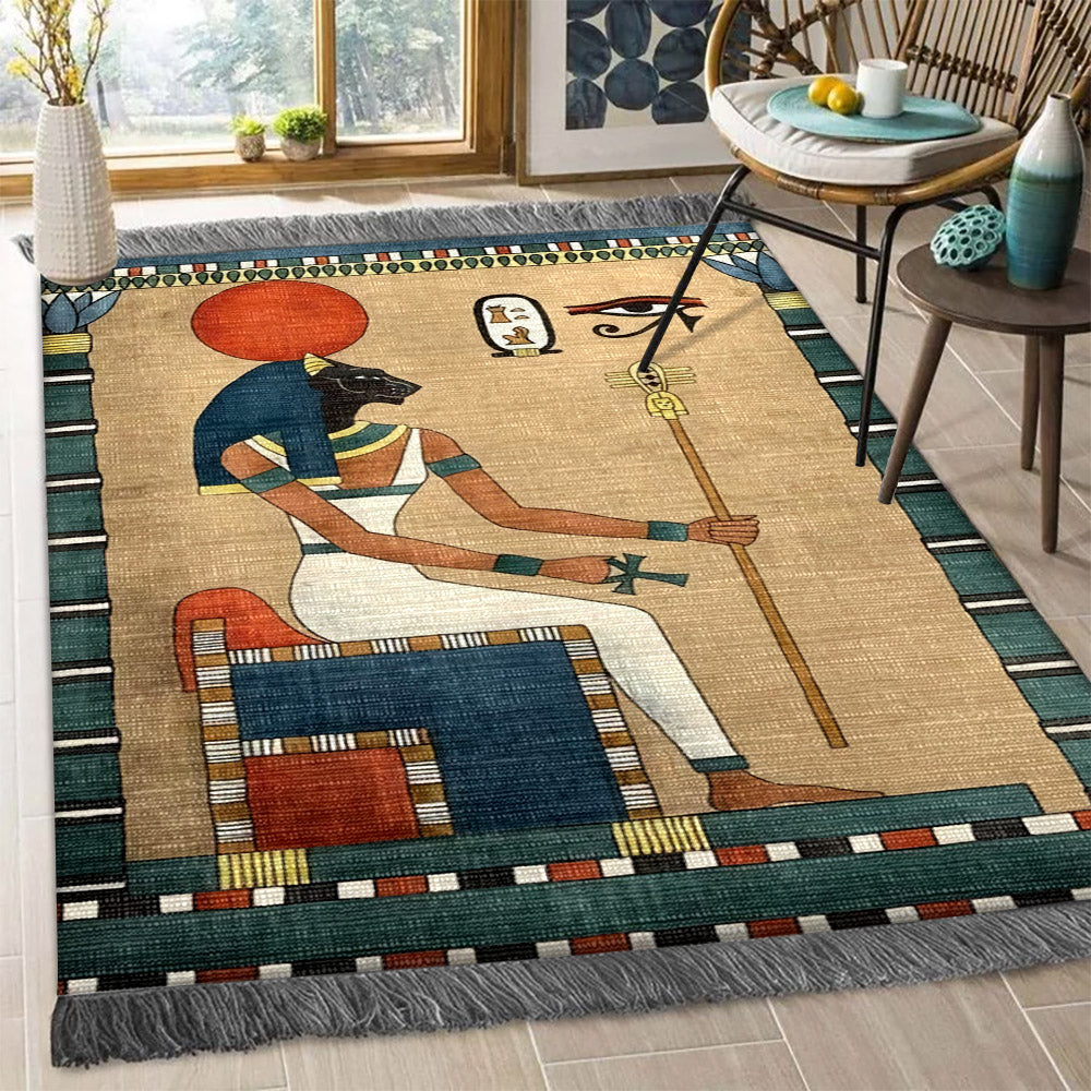 Egyptian Goddess Bastet HT0510067F Decorative Floor-cloth
