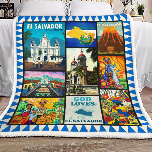 El Salvador YH3110576F Sherpa Fleece Blanket