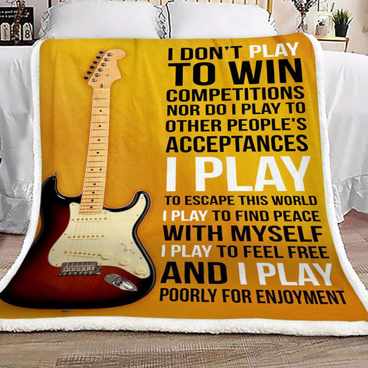 Electric Guitar CL18110090MDF Sherpa Fleece Blanket