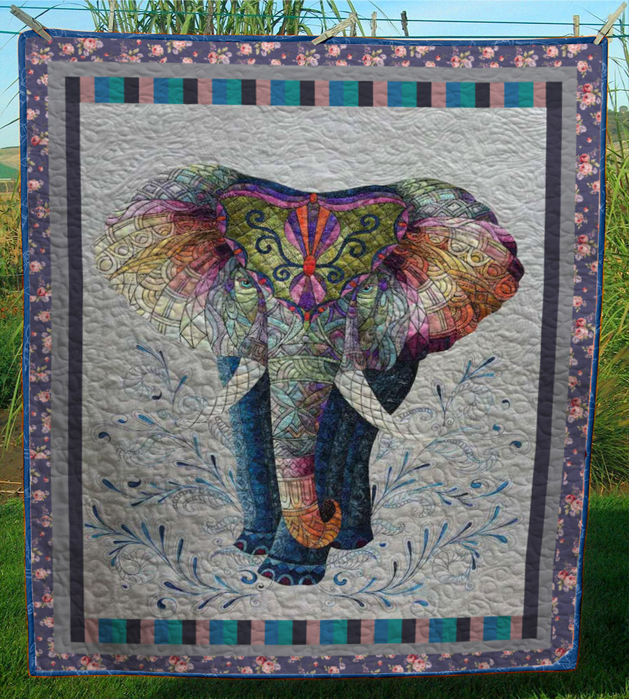 Elephant CL28100639MDQ Quilt Blanket