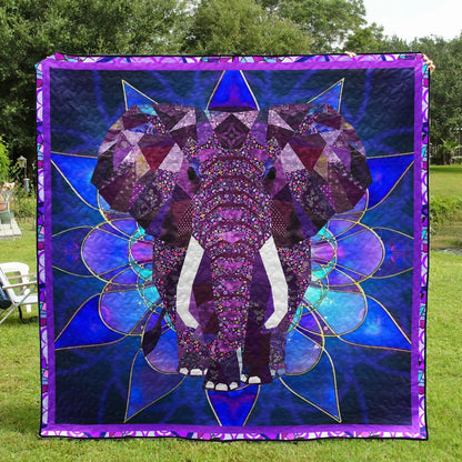 Elephant CLA1412072Q Quilt Blanket