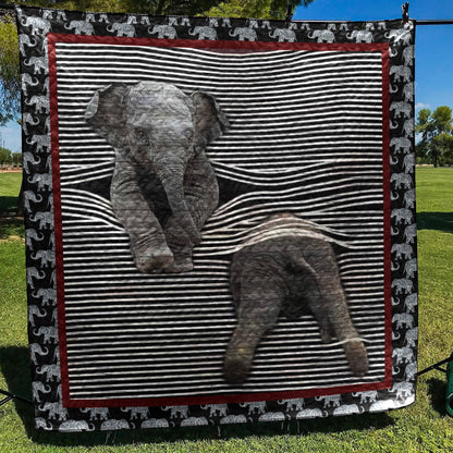 Elephant CLA1610772Q Quilt Blanket