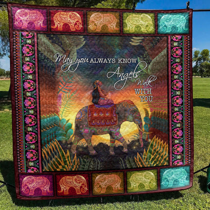 Elephant Hippie Quilt Blanket TL060703Y