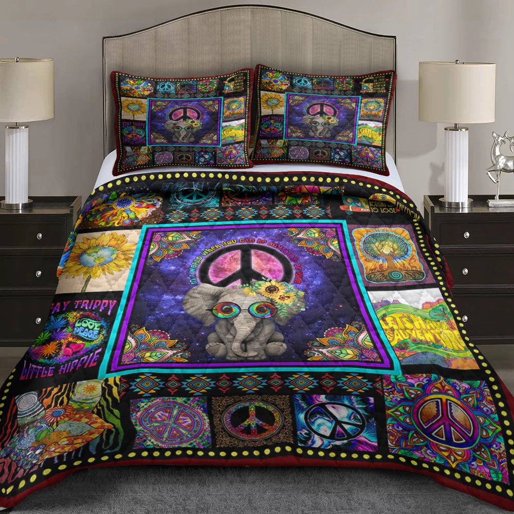Elephant Hippie Quilt Bed Sheet TL210603QS