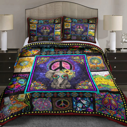 Elephant Hippie Quilt Bedding Set TL210603QS