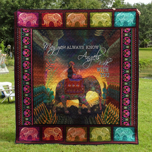 Elephant Hippie Quilt Blanket TL060703Y