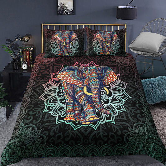 Elephant Mandala Quilt Bedding Set TL170905