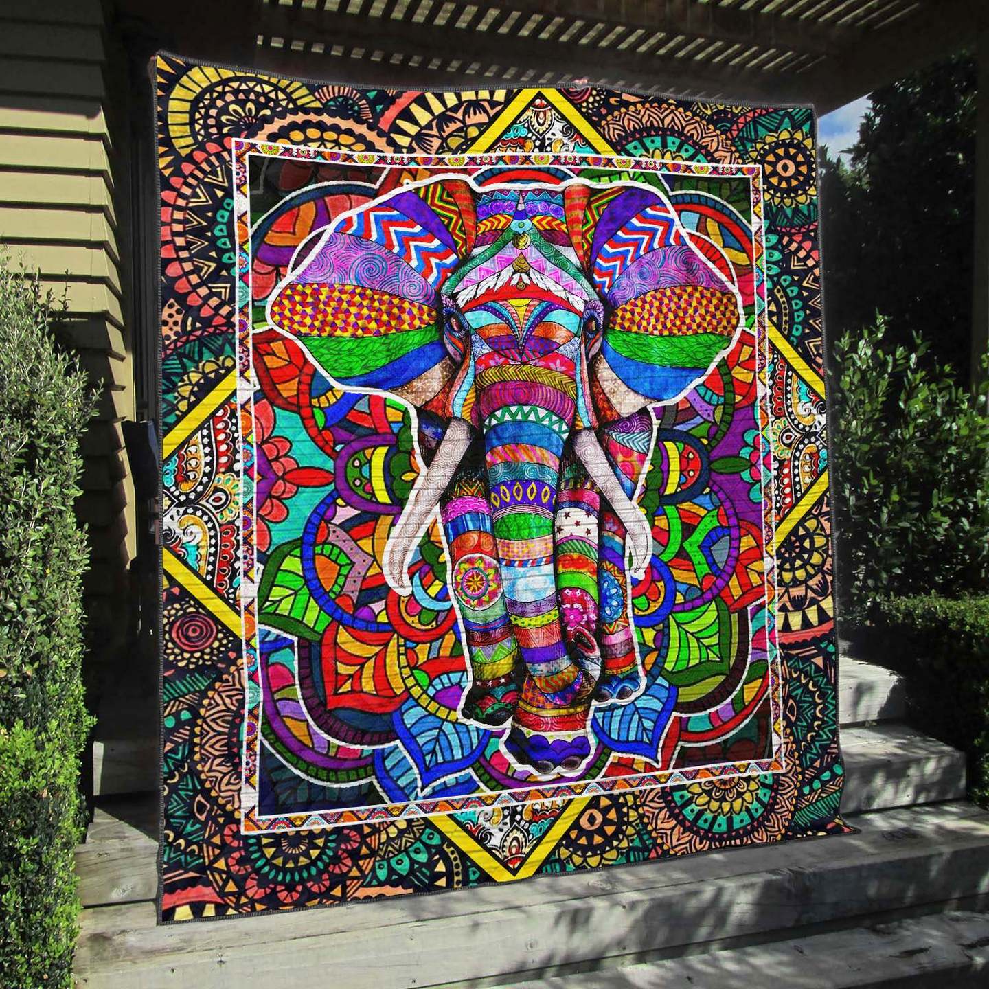 Elephant NA040726B TBG Quilt Blanket